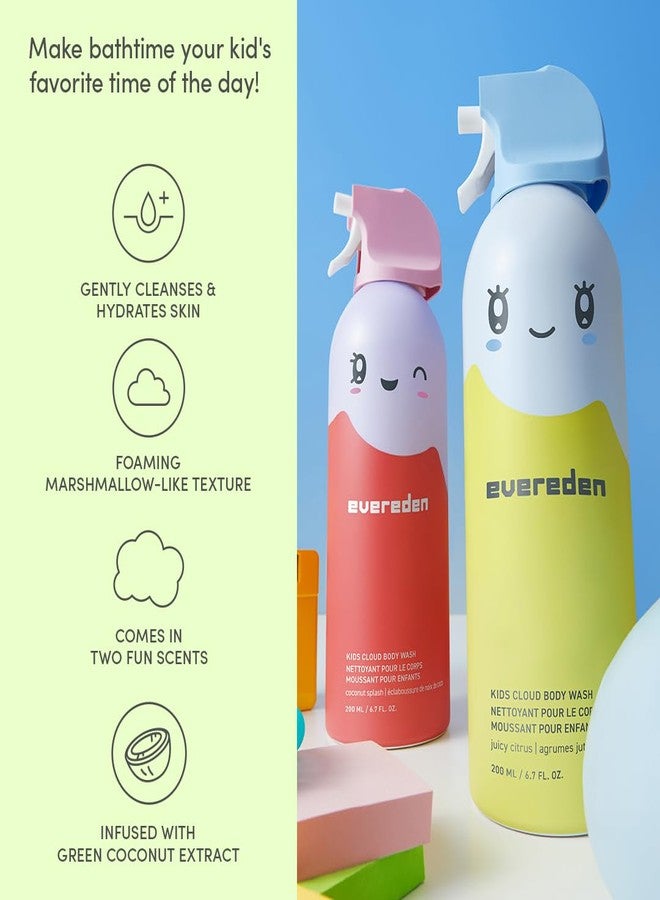 Evereden Kids Shower Essentials Set: 2-in-1 Kids Shampoo and Conditioner + Cloud Body Wash - Gentle Cloud-Like Toddler Body Wash & Gentle Shampoo-Conditioner - Clean & Vegan Skin Care - Image 4